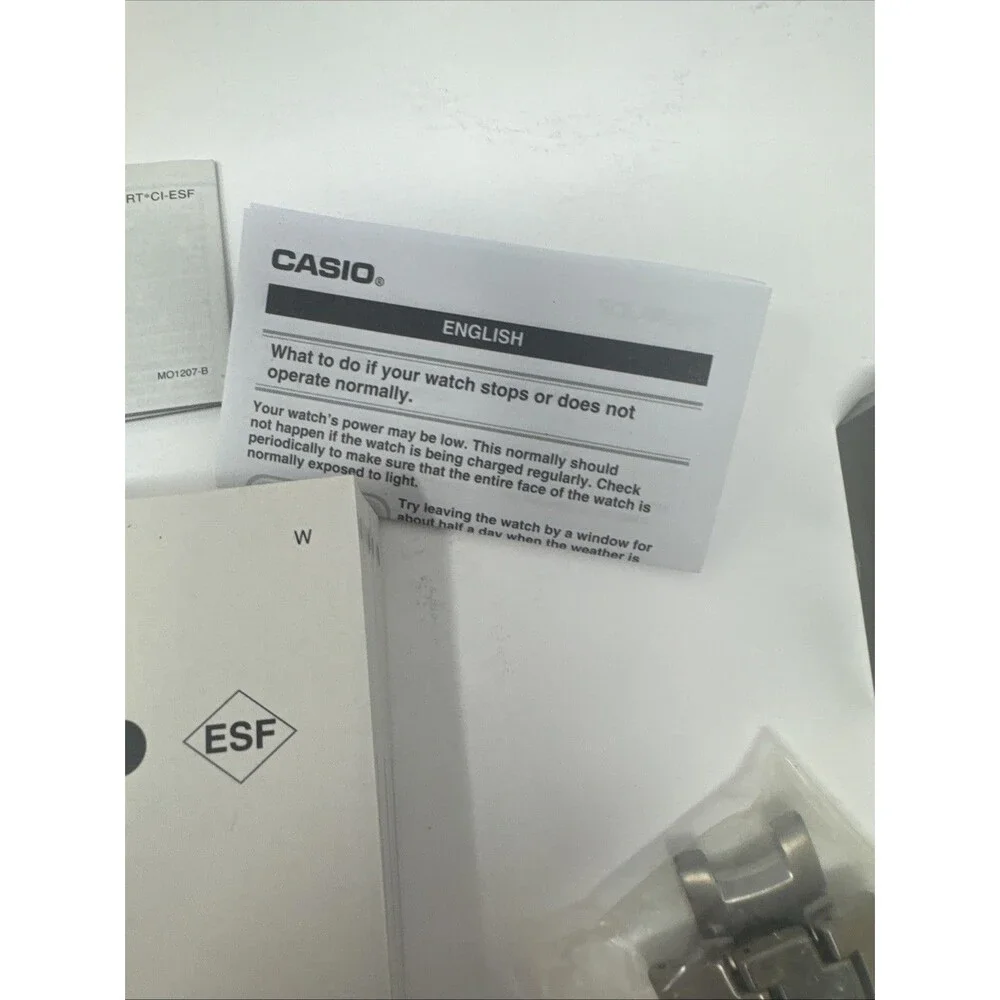 BOX & PAPERWORK ONLY - CASIO PRO TREK Solar Sensor Watch Parts Links - NO WATCH